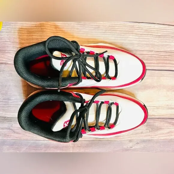 Nike Jordan : JORDAN Air MAX AURA Kids' 5.5Y Red and White Sneakers DA8021-106 - Picture 5 of 7